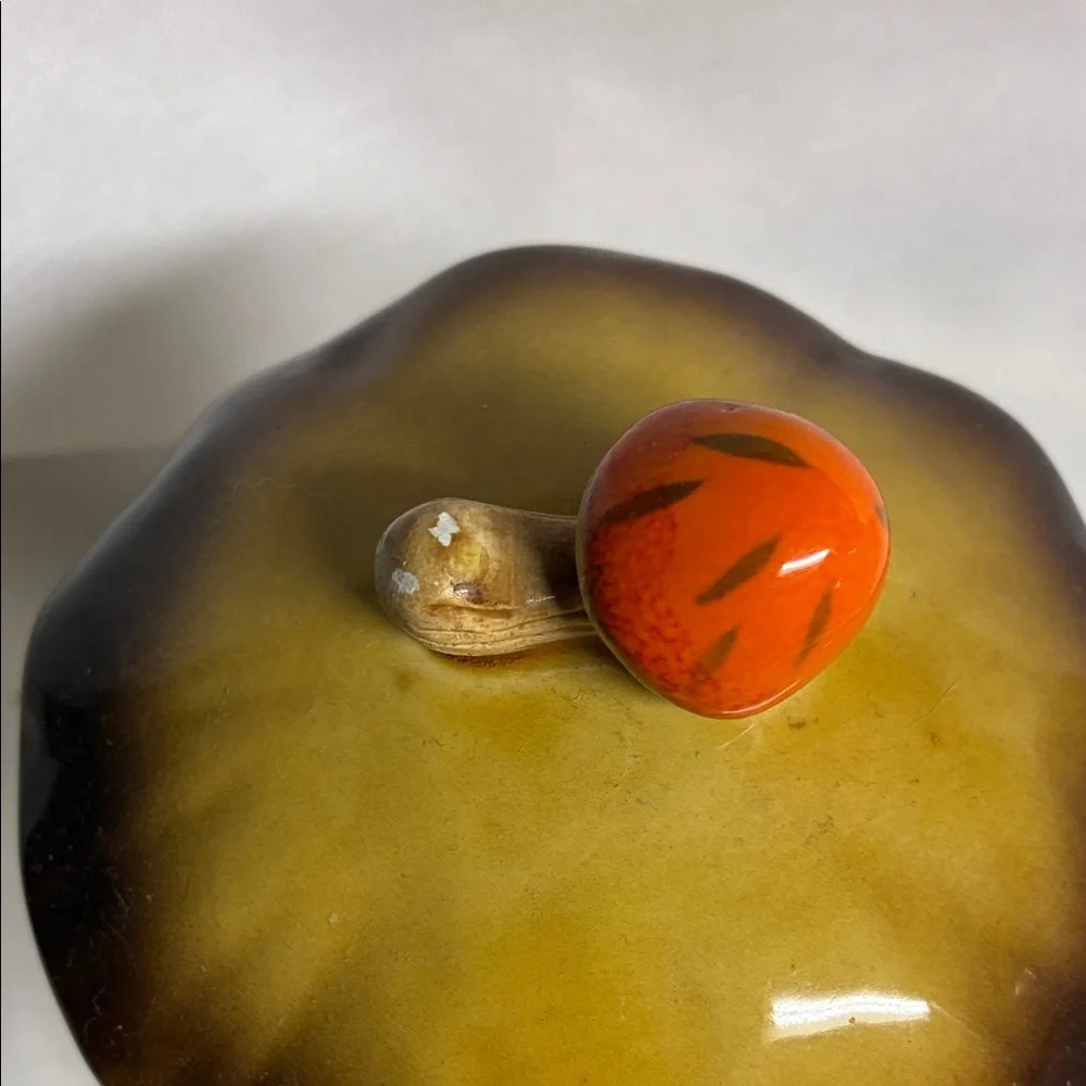 Vintage Sears Merry Mushroom Small Canister Jar With Lid 1970s Replacement